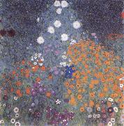 Gustav Klimt Flower Garden Sweden oil painting artist